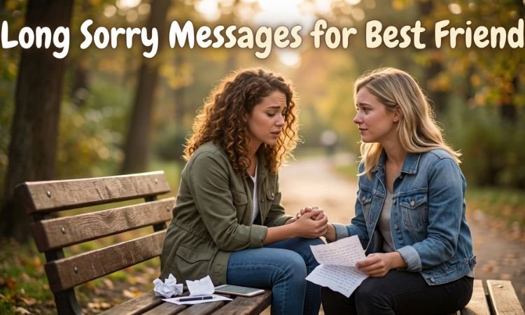 Long Sorry Messages for Best Friend to Mend Your Friendship