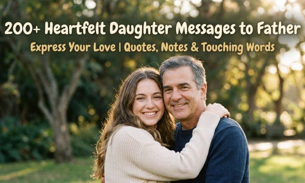 Heartfelt Daughter Messages to Father