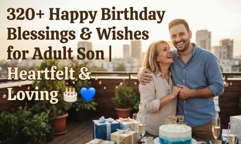 320+ Happy Birthday Blessings & Wishes for Adult Son | Heartfelt & Loving