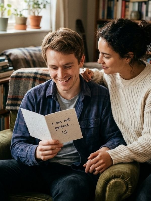 Romantic "I Am Not Perfect" Quotes for Him