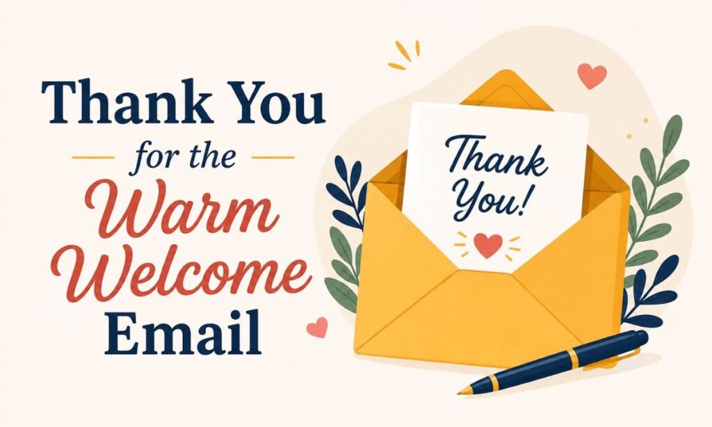 Thank You for the Warm Welcome Email