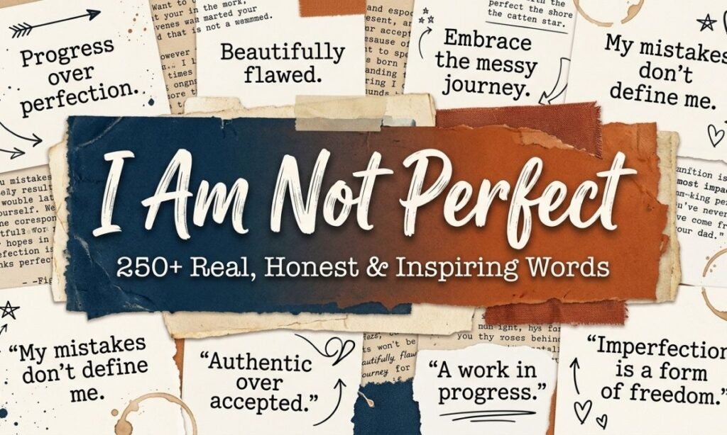 250+ I Am Not Perfect Quotes | Real, Honest & Inspiring Words