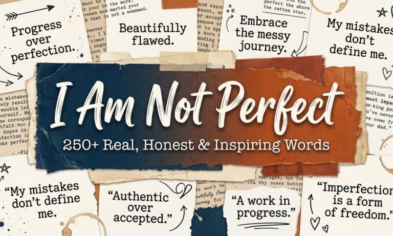 250+ I Am Not Perfect Quotes | Real, Honest & Inspiring Words