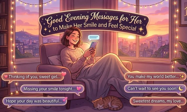 Good Evening Messages for Her to Make Her Smile and Feel Special 