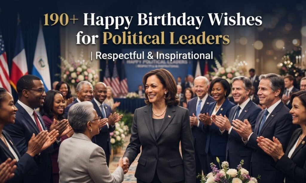 Happy Birthday Wishes for Political Leaders | Respectful & Inspirational