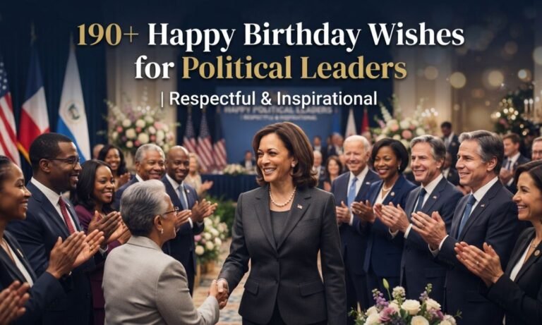 Happy Birthday Wishes for Political Leaders | Respectful & Inspirational