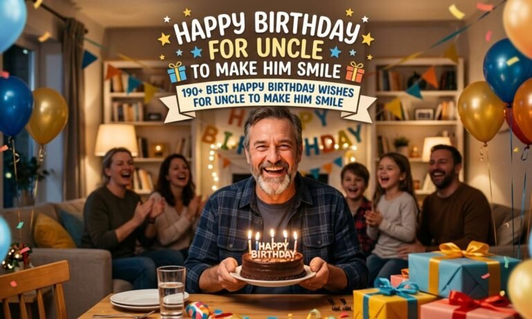 Best Happy Birthday Wishes for Uncle to Make Him Smile