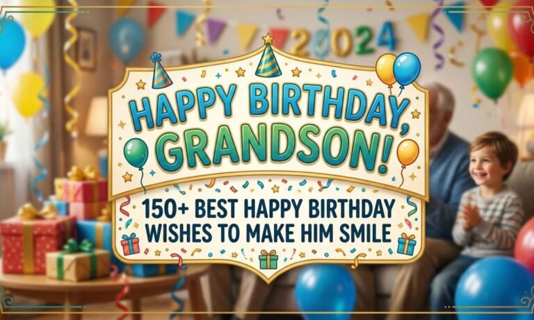 Best Happy Birthday Wishes for Grandson to Make Him Smile 