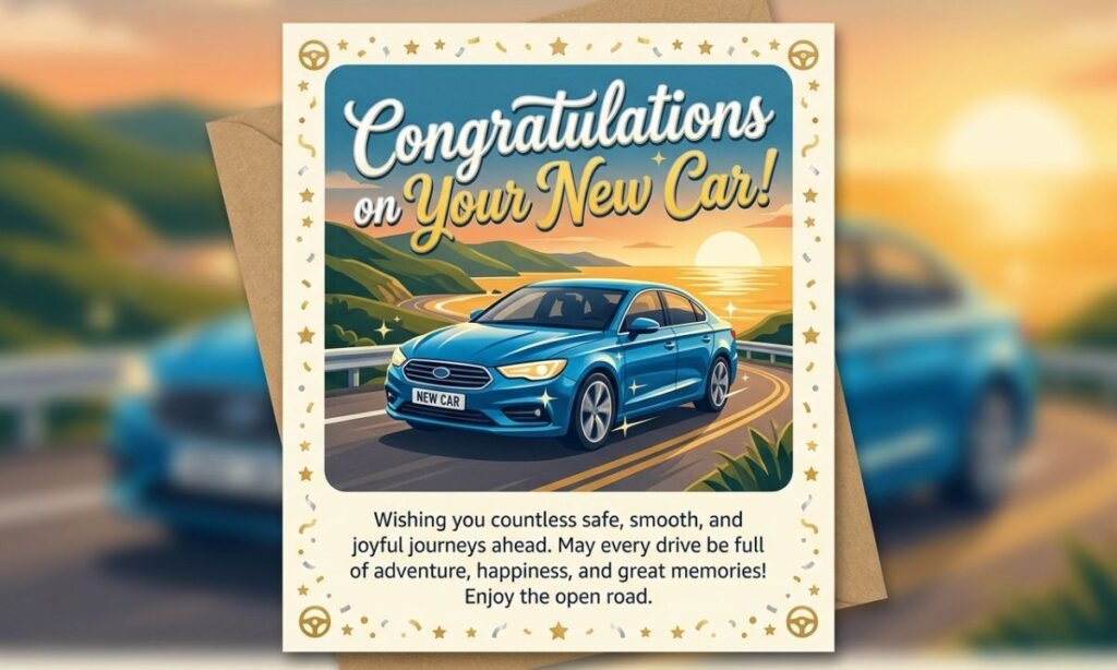Congratulations for a New Car