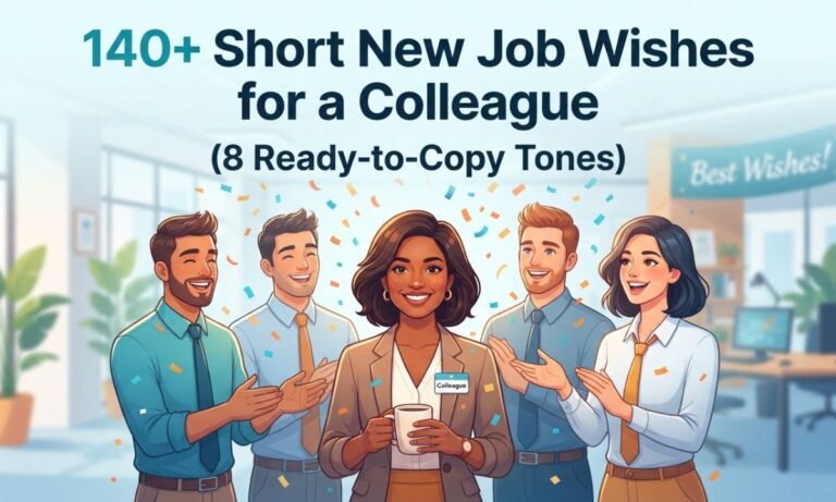 Short New Job Wishes for a Colleague (8 Ready-to-Copy Tones) 