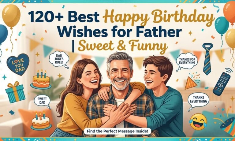 120+ Best Happy Birthday Wishes for Father | Sweet & Funny