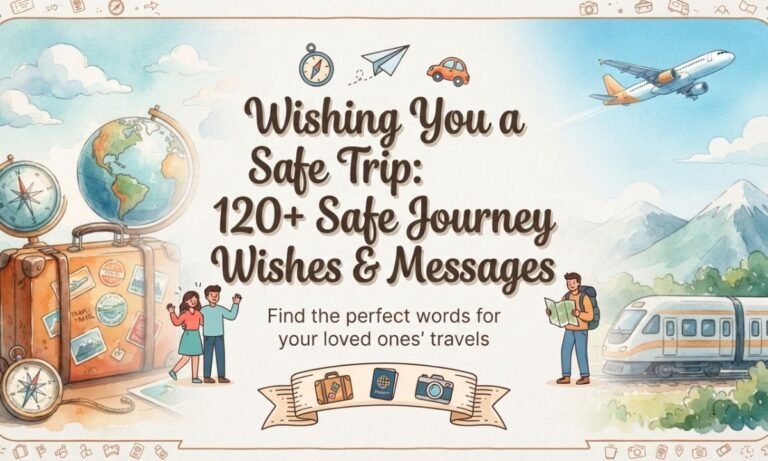 Wishing You a Safe Trip: 120+ Safe Journey Wishes & Messages