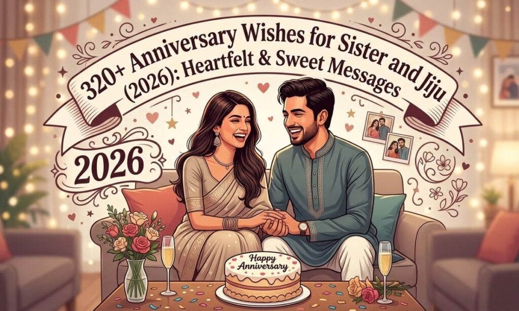 320+ Anniversary Wishes for Sister and Jiju (2026): Heartfelt & Sweet Messages