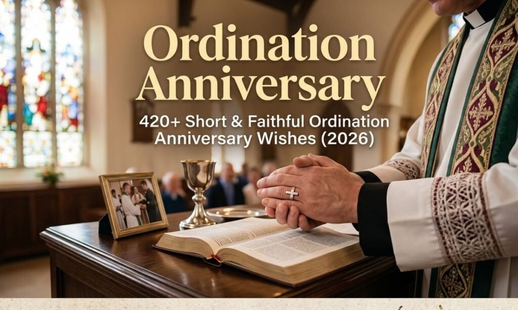 420+ Short & Faithful Ordination Anniversary Wishes (2026)
