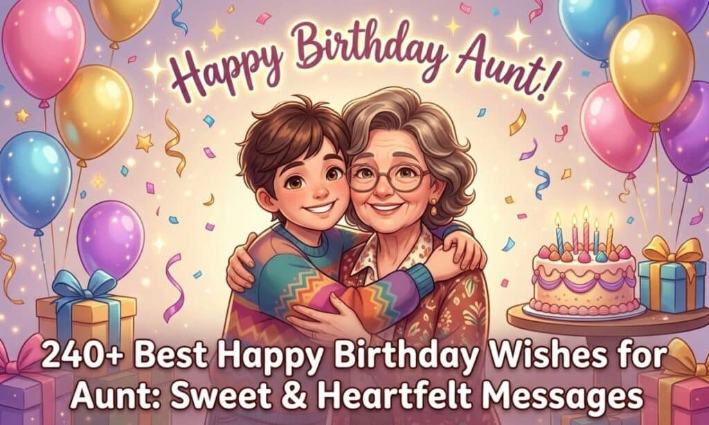 240+ Best Happy Birthday Wishes for Aunt: Sweet & Heartfelt Messages
