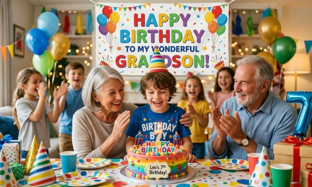 Happy Birthday for Grandson from Grandparents