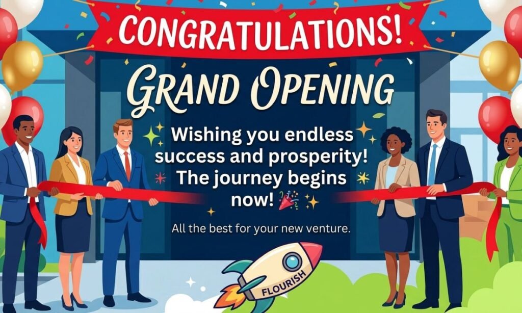 Congratulations Messages for Opening a New Business🎉
