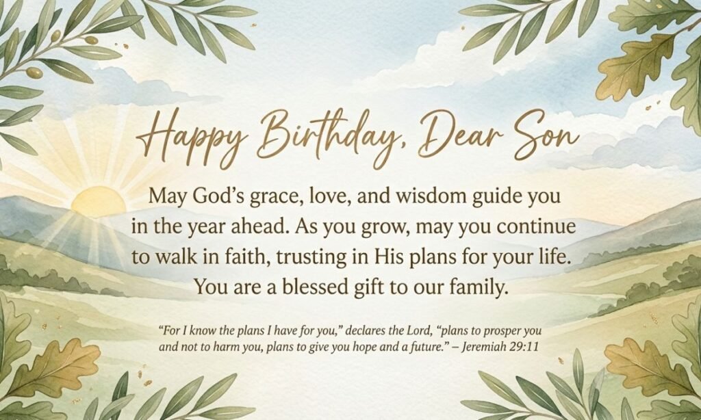 Spiritual Birthday Wishes for Son