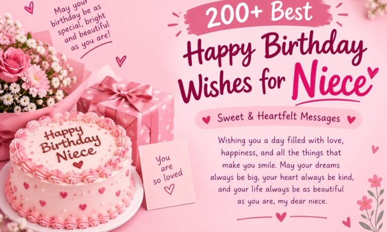 200+ Best Happy Birthday Wishes for Niece: Sweet & Heartfelt Messages