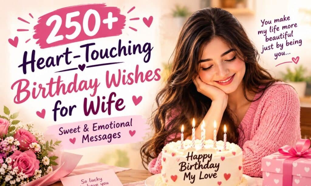 250+ Heart-Touching Birthday Wishes for Wife: Sweet & Emotional Messages