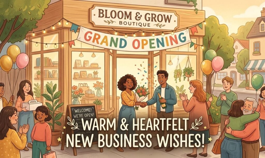 Festive and Celebratory Business Opening Messages🎊
