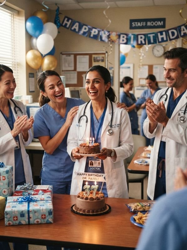 Professional Birthday Wishes for Colleague Doctor