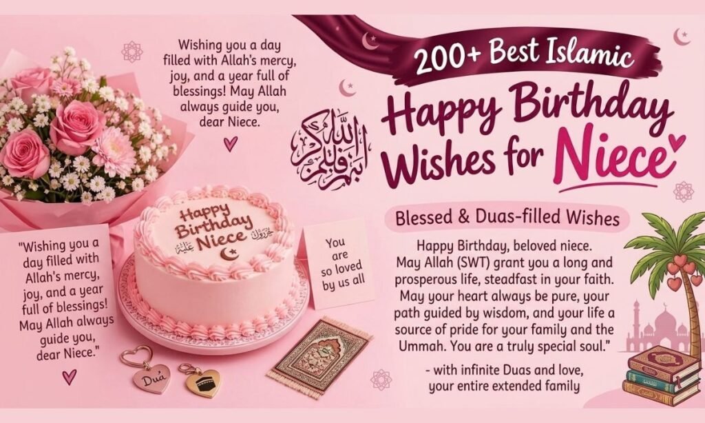 Islamic Birthday Wishes for Niece
