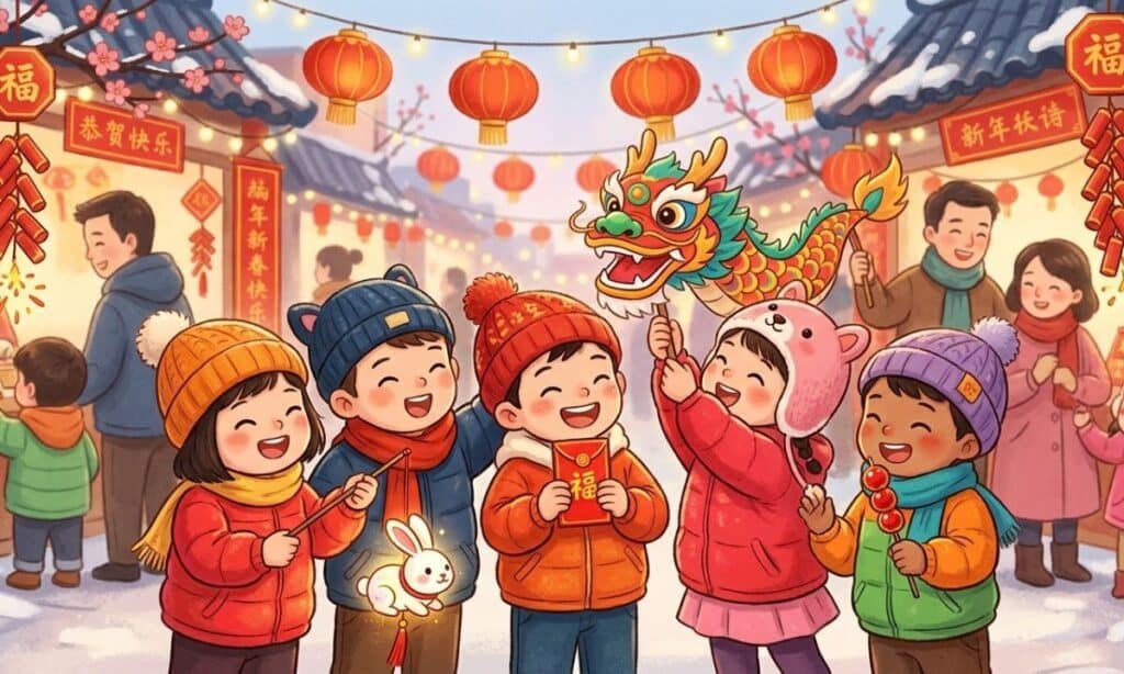 Cute Spring Festival