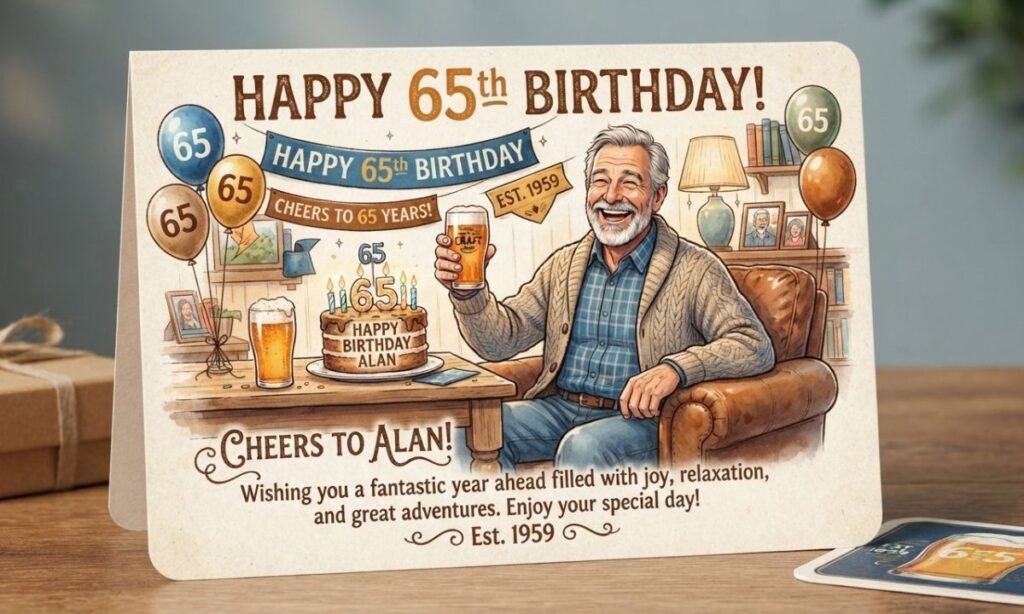 Warm 65th Birthday Messages for a Guy