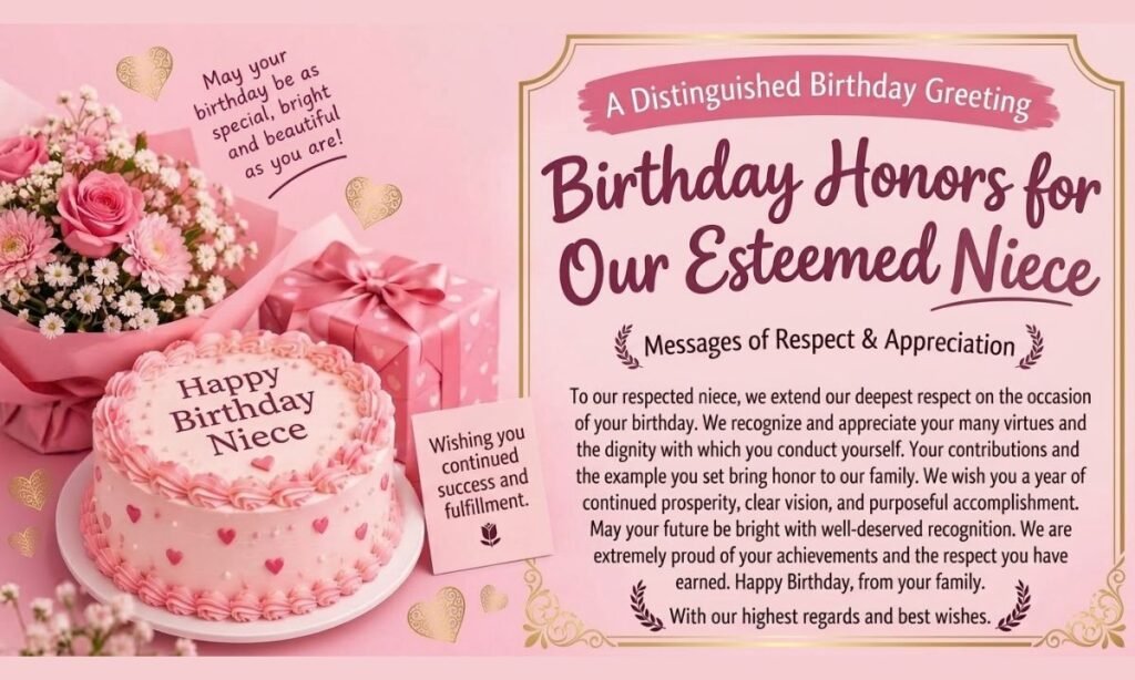 Cute Birthday Wishes for Niece