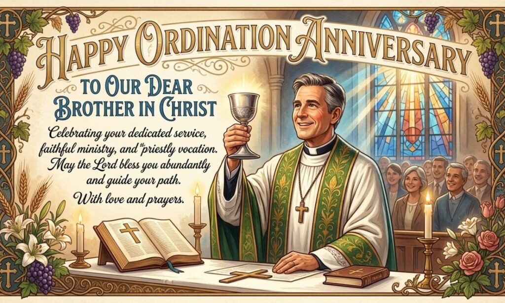 Ordination Anniversary Wishes