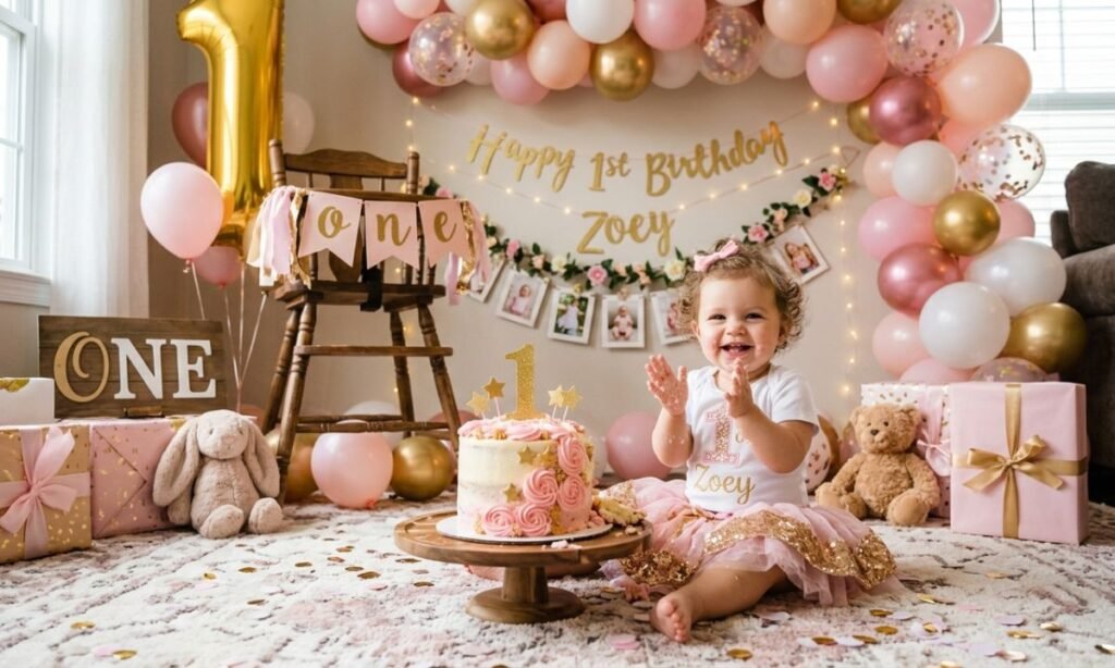 Cute 1st Birthday Wishes for Baby Girl