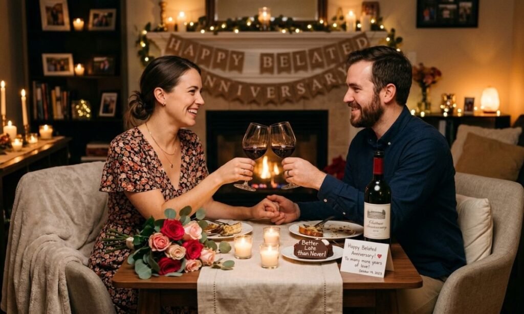 Romantic Belated Anniversary Wishes