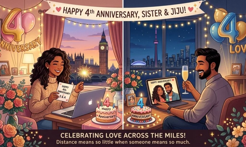 Long-Distance Anniversary for Sister and Jiju