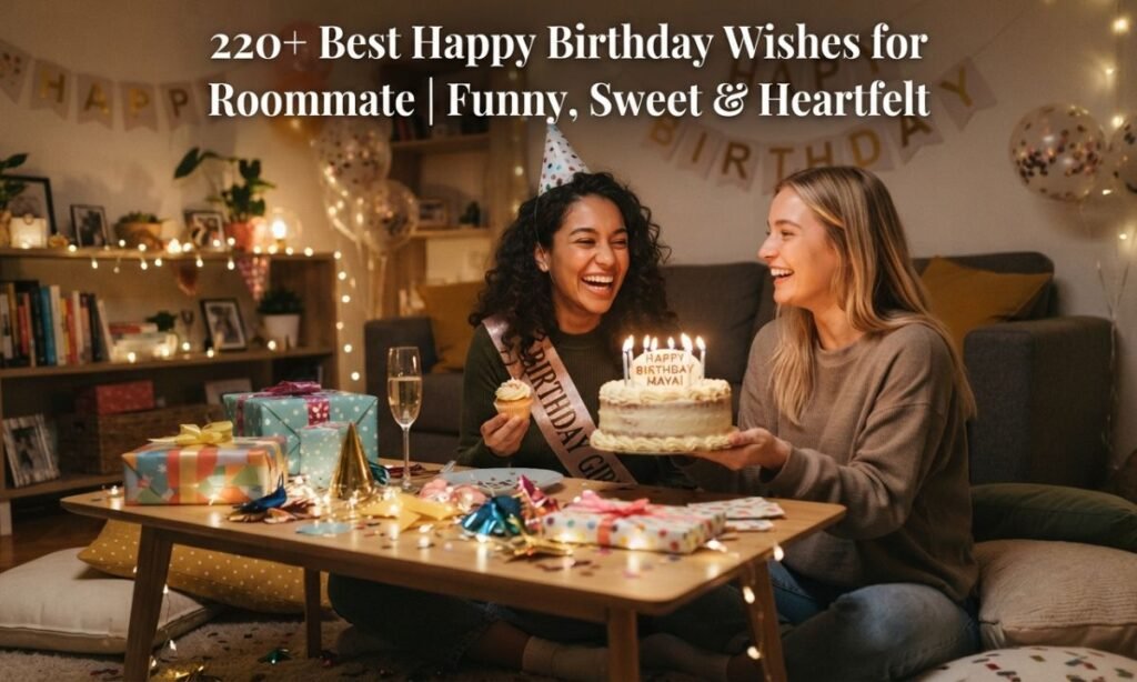 Happy Birthday Wishes for Roommate | Best Funny, Sweet & Heartfelt