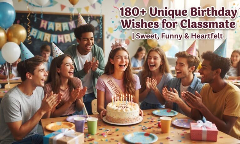 Unique Birthday Wishes for Classmate | Sweet, Funny & Heartfelt