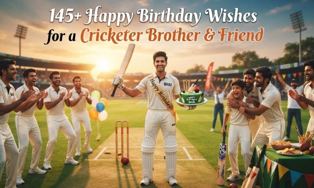 145+ Happy Birthday Wishes for a Cricketer Brother & Friend