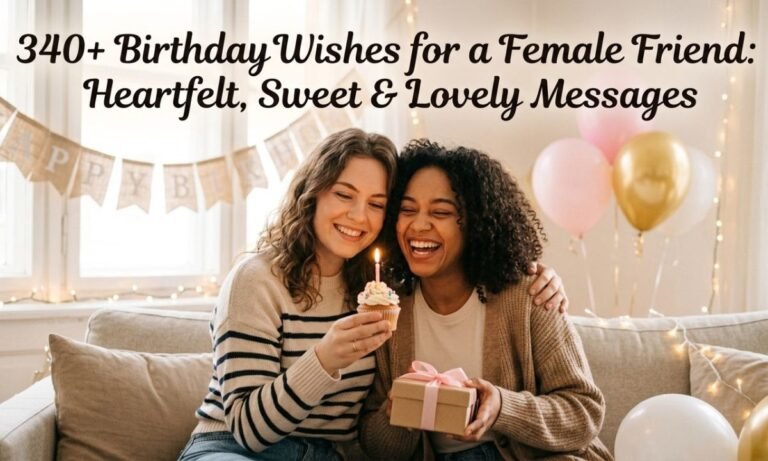 340+ Birthday Wishes for a Female Friend: Heartfelt, Sweet & Lovely Messages