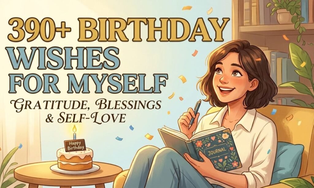 390+ Birthday Wishes for Myself: Gratitude, Blessings & Self-Love