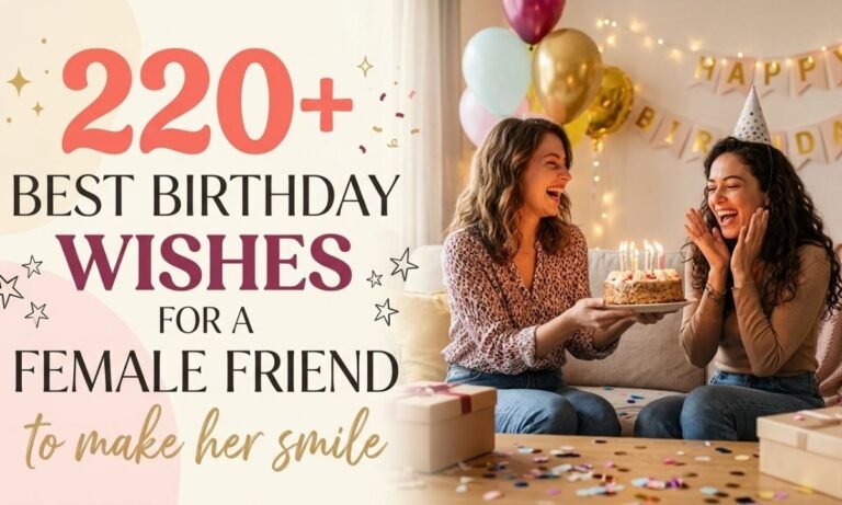 220+ Best Birthday Wishes for a Female Friend to Make Her Smile