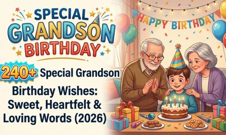 240+ Special Grandson Birthday Wishes: Sweet, Heartfelt & Loving Words (2026)