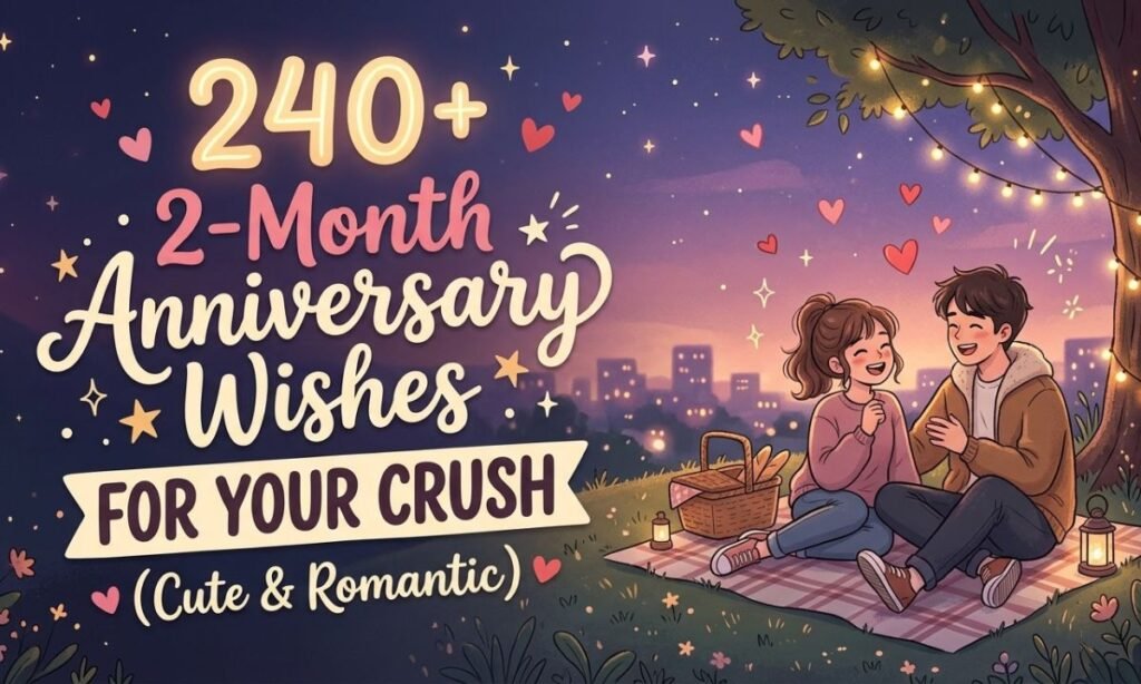 240+ 2-Month Anniversary Wishes for Your Crush (Cute & Romantic)