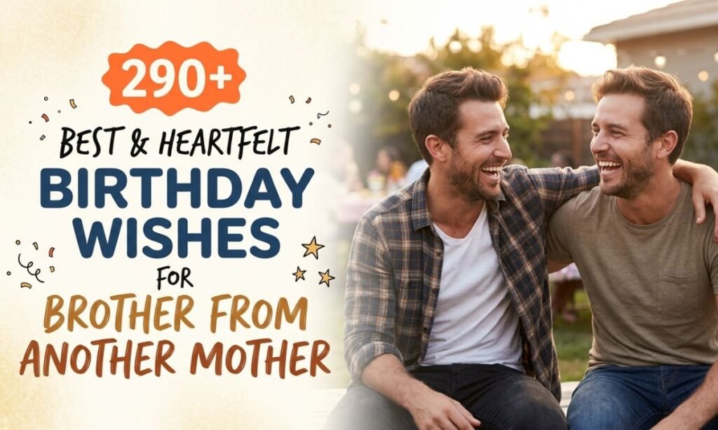 290+ Best & Heartfelt Birthday Wishes for Brother from Another Mother (2026)