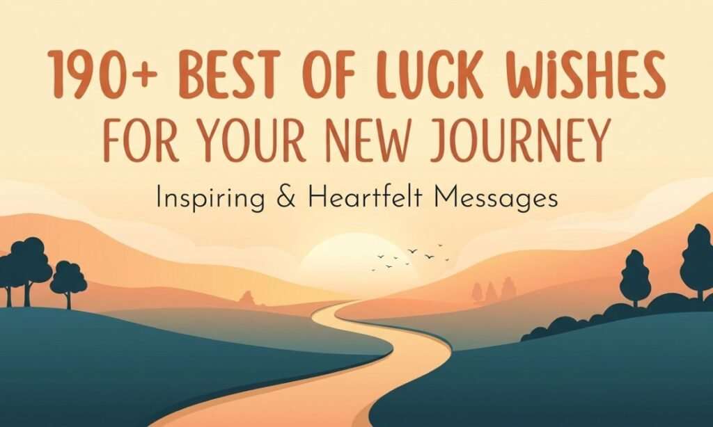 190+ Best of Luck Wishes for Your New Journey: Inspiring & Heartfelt Messages