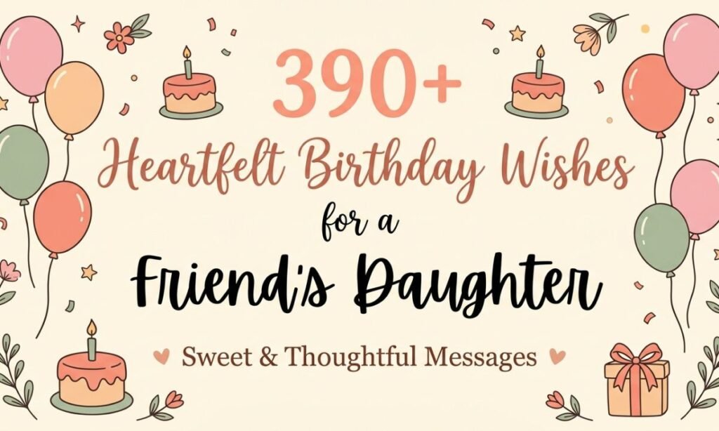 390+ Heartfelt Birthday Wishes for a Friend's Daughter | Sweet & Thoughtful Messages