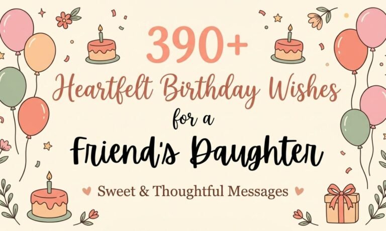 390+ Heartfelt Birthday Wishes for a Friend's Daughter | Sweet & Thoughtful Messages