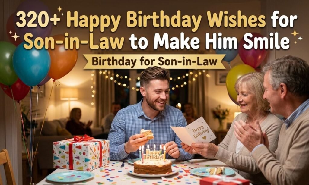 320+ Happy Birthday Wishes for Son-in-Law to Make Him Smile