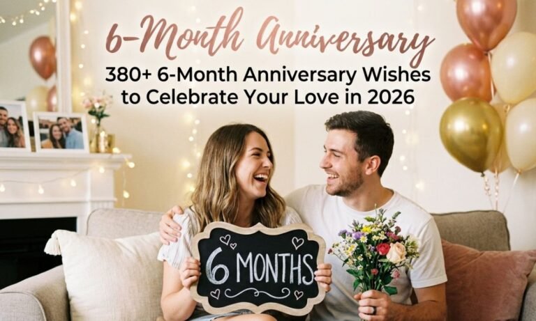 380+ 6-Month Anniversary Wishes to Celebrate Your Love in 2026