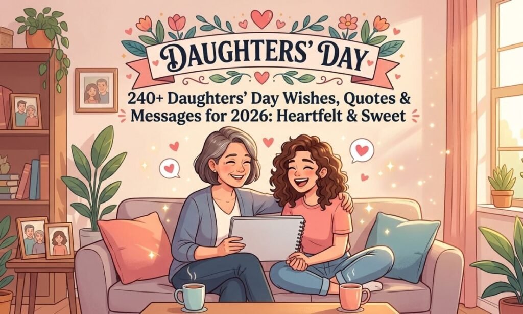 240+ Daughters' Day Wishes, Quotes & Messages for 2026: Heartfelt & Sweet