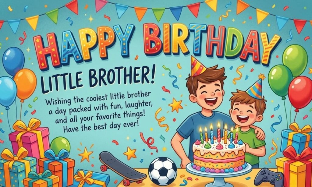 Heart-Touching Small Brother Birthday Wishes